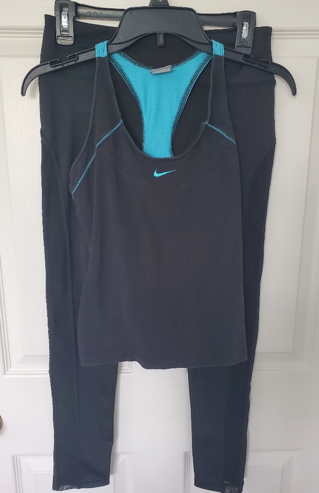 Leggings and Nike top set